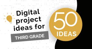 image that states 50 ideas for third grade